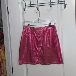superdown cindy metallic mini skirt